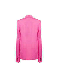 Veste gabardine plissée - Rose Neon