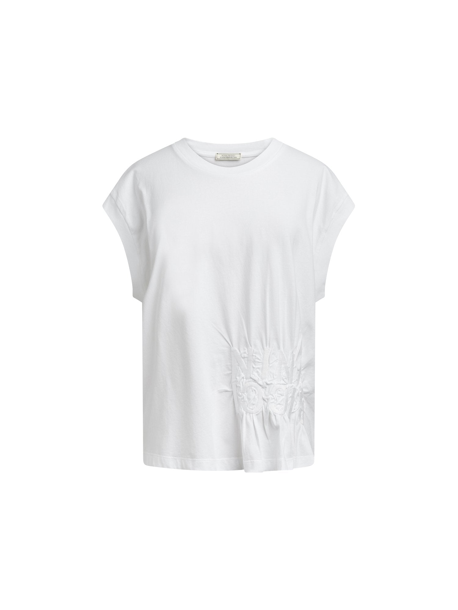 Top sans manche en coton jersey - Blanc