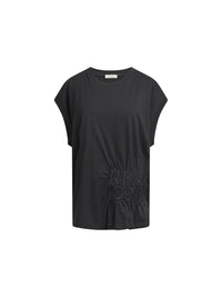 Top sans manche en coton jersey - Noir