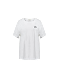 T-shirt manches courtes en coton - Blanc