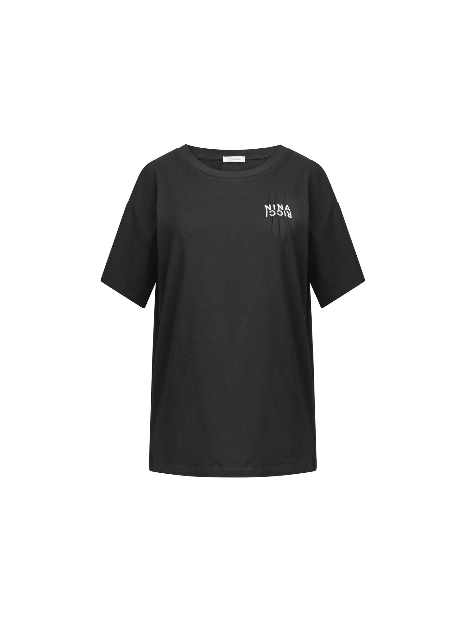 T-shirt manches courtes en coton - Noir