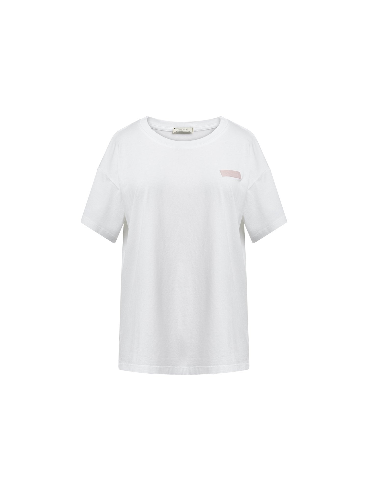 T-shirt manches courtes en coton jersey - Blanc