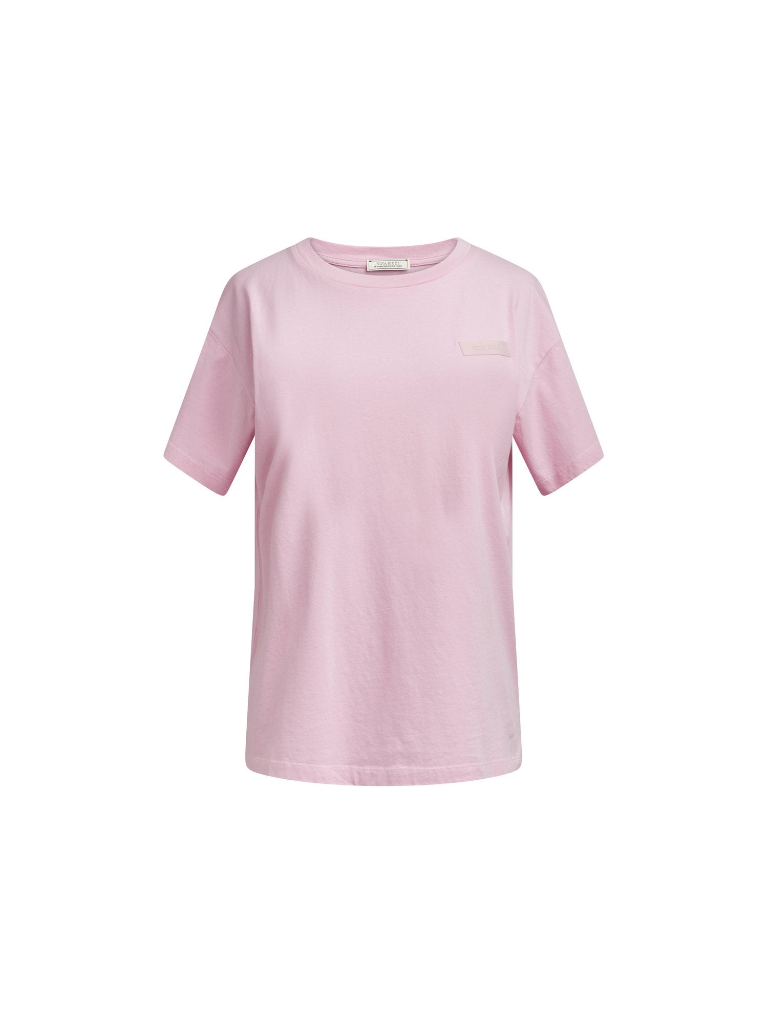 T-shirt manches courtes en coton jersey - Bubblegum