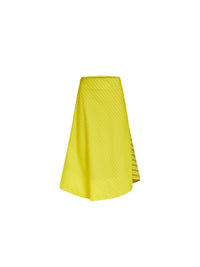 Jupe longue rayée - Jaune & Navy