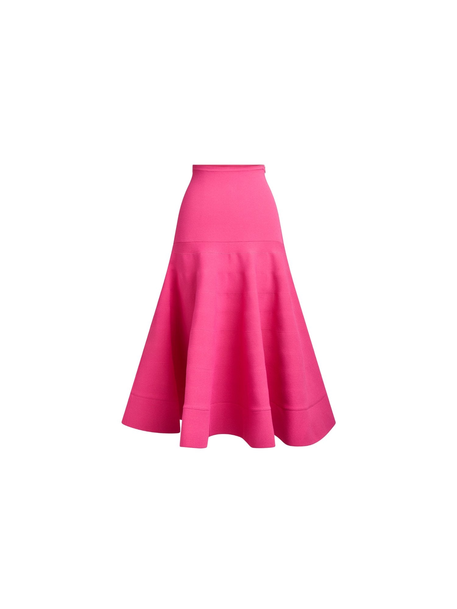 Jupe longue en maille - Fuchsia