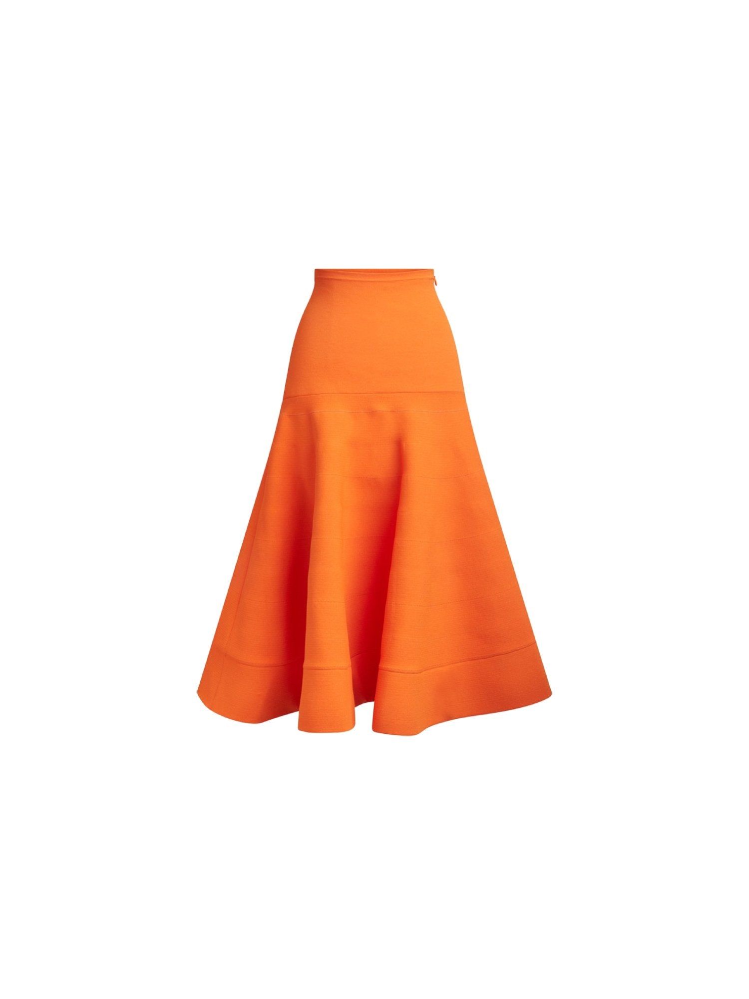 Jupe longue en maille - Mandarine