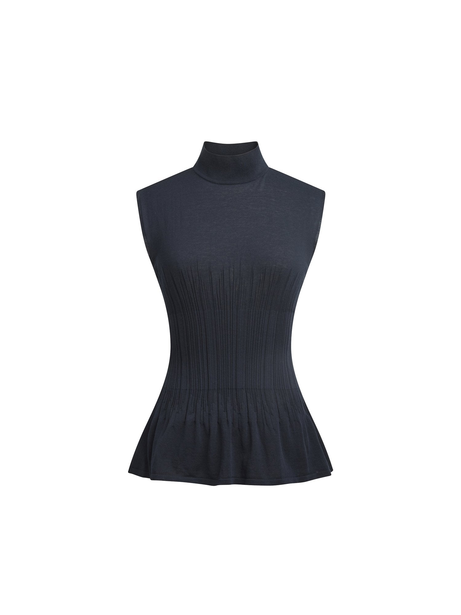 Pullover sans manche en coton dégradées - Navy