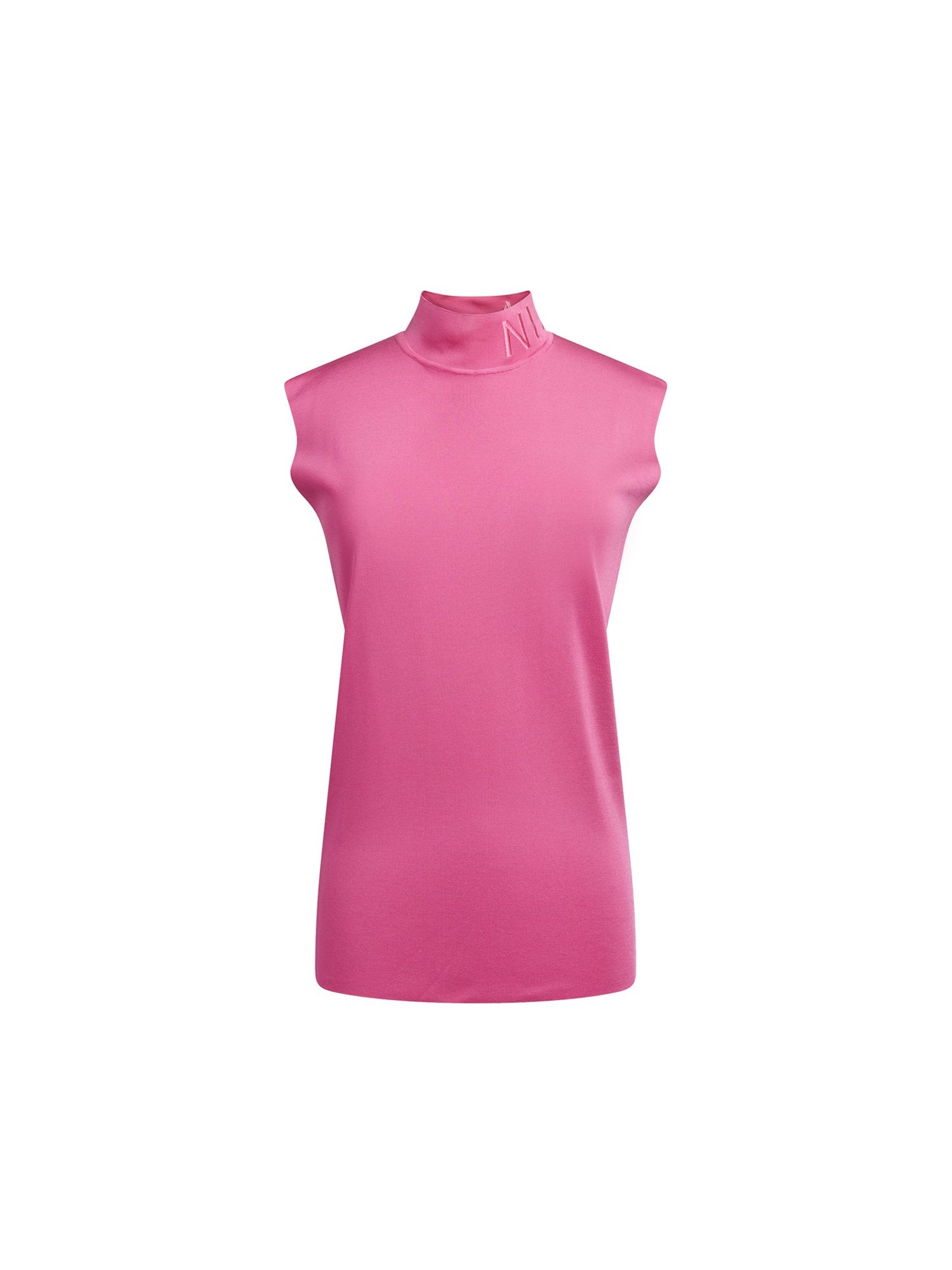 Pullover sans manche en maille - Fuchsia