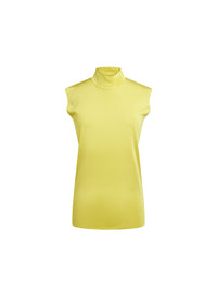 Pullover sans manche en maille - Jaune