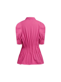 Top en maille éponge - Fuchsia