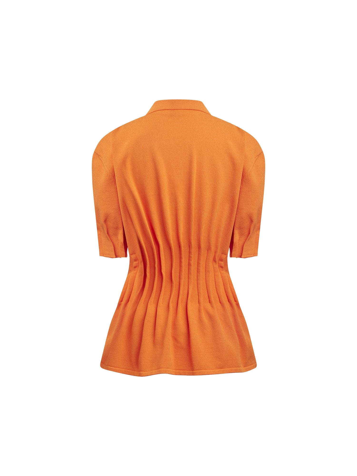 Top en maille éponge - Mandarine