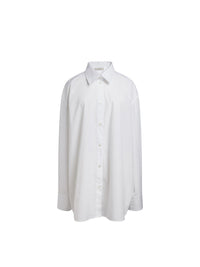 Chemise manches longues en popeline - Blanc & Blanc
