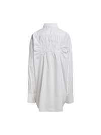 Chemise manches longues en popeline - Blanc & Blanc
