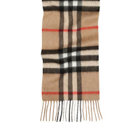 Écharpe en check éclaté en cachemire - Camel Check