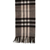 Écharpe en check éclaté en cachemire - Charcoal Check
