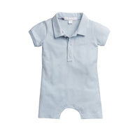 Babygro polo brodé - Porcelain Blue