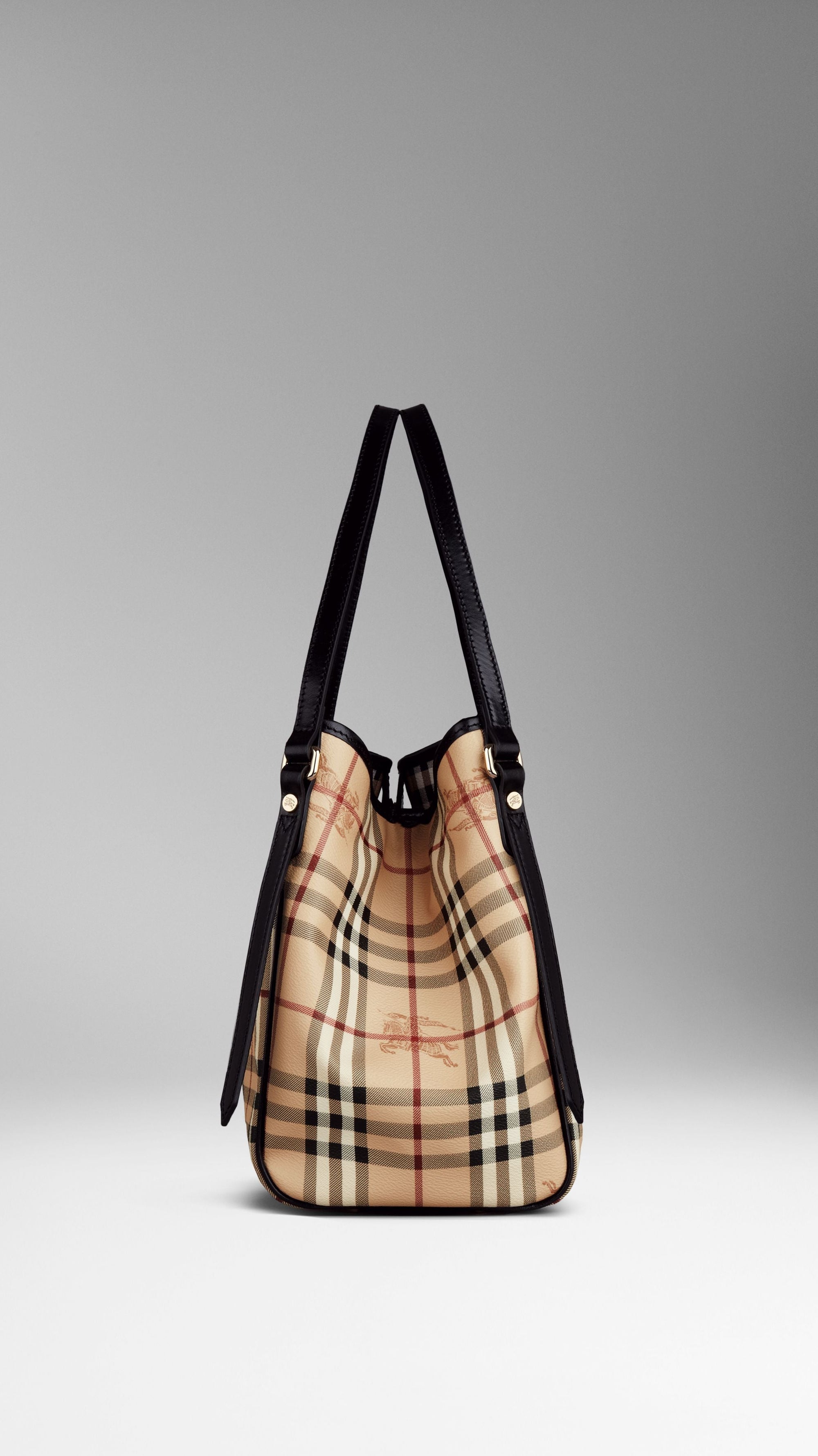 Petit Sac The Canter avec motif Haymarket check - Black