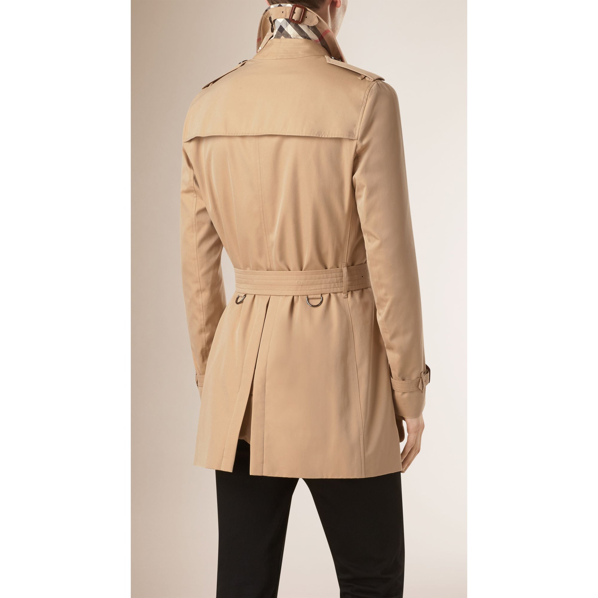 Trench-coat en gabardine de coton - Honey
