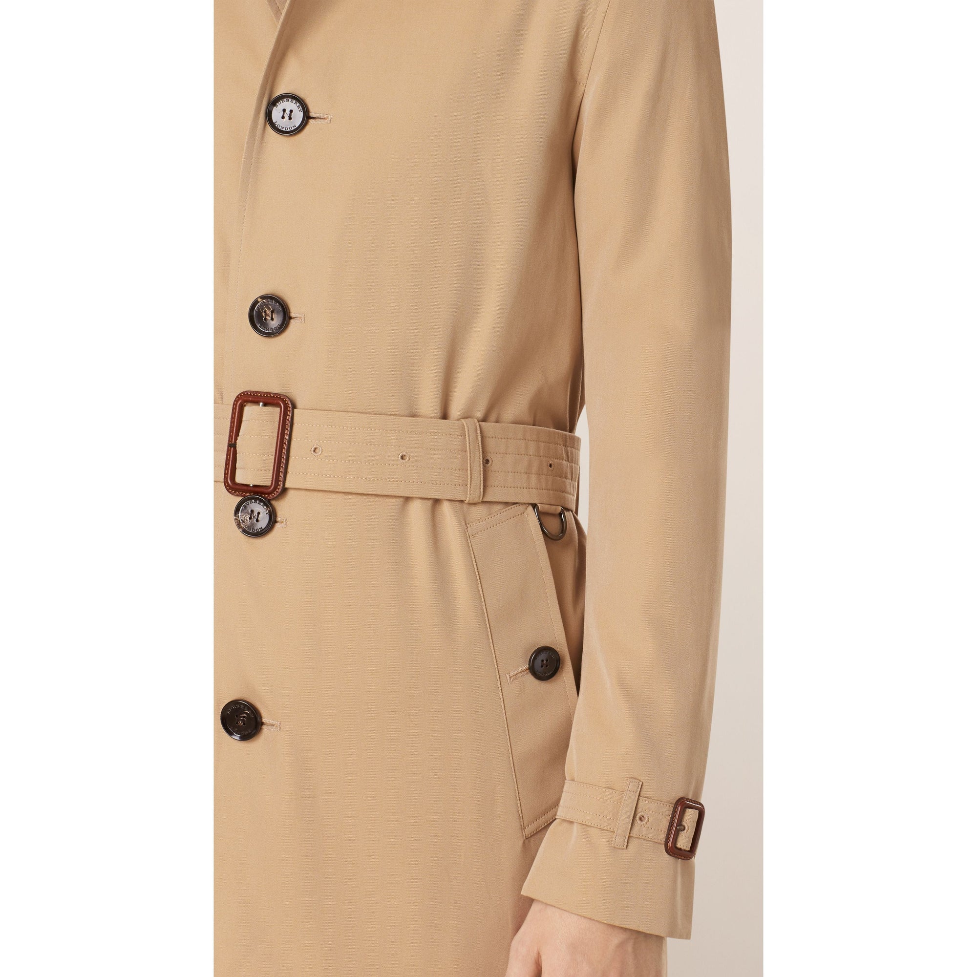 Trench-coat en gabardine de coton - Honey