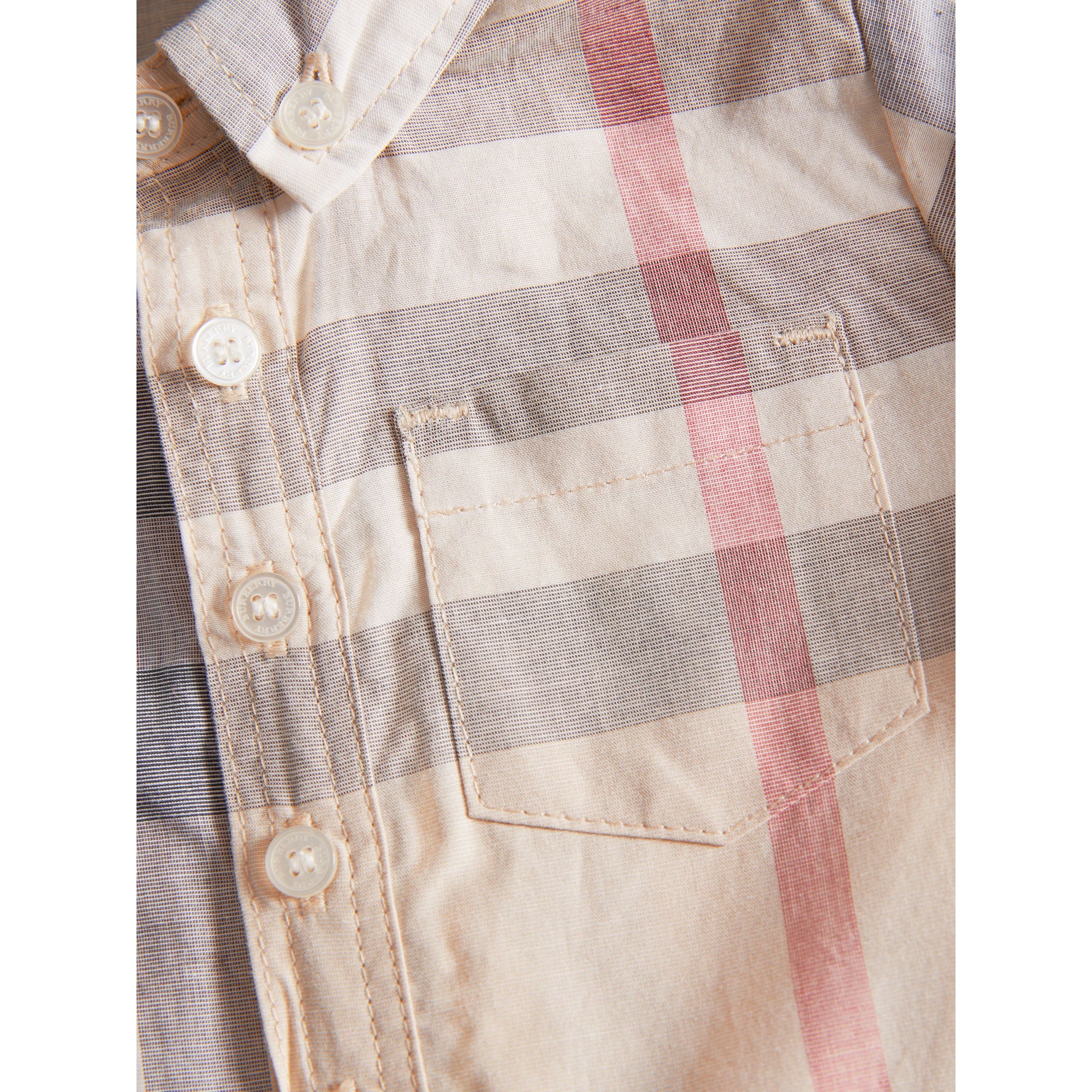 Combinaison en coton à motif check - Pale Classic Check