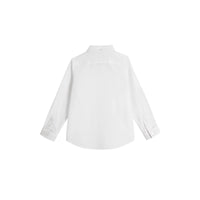 Chemise en coton à col boutonné - White