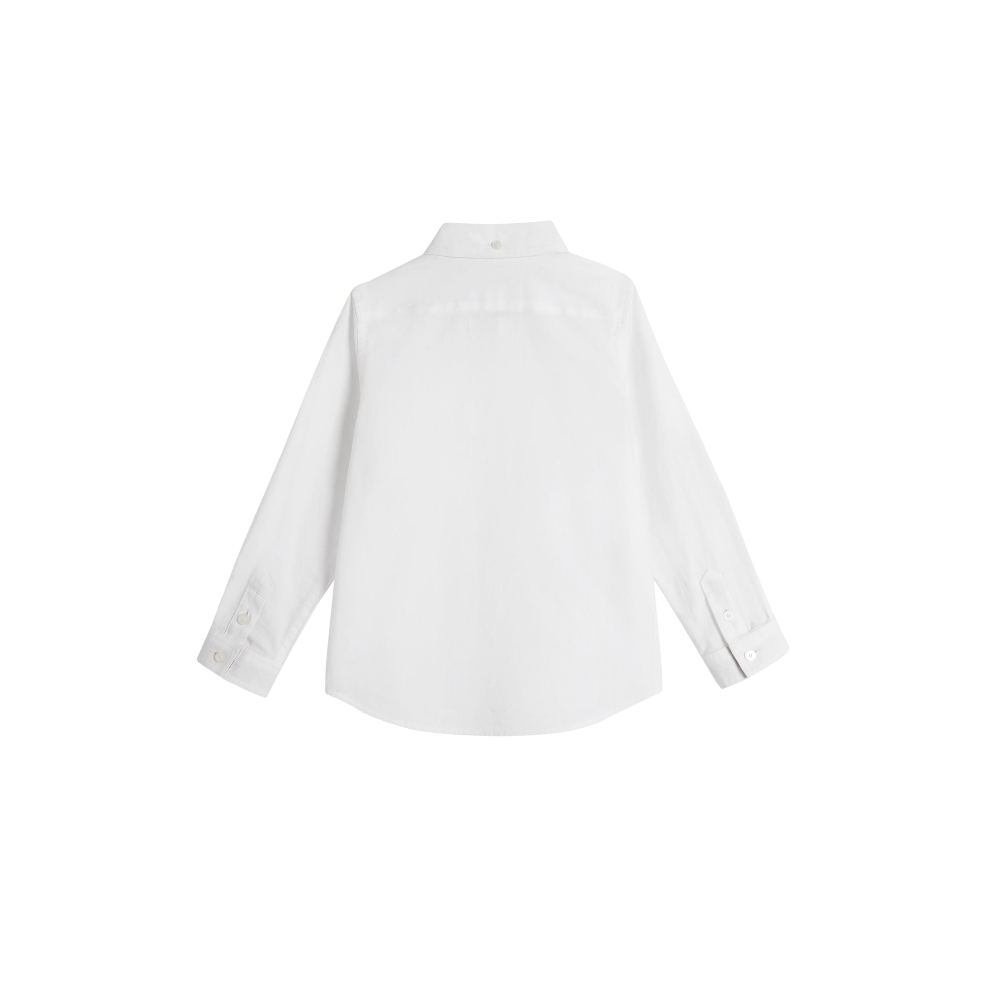 Chemise en coton à col boutonné - White