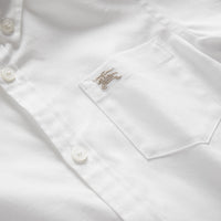 Chemise en coton à col boutonné - White