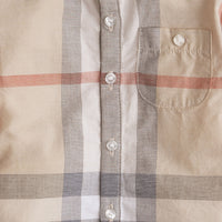 Chemise en coton délavé à motif check - Pale Classic Check