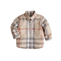 Chemise en coton délavé à motif check - Pale Classic Check
