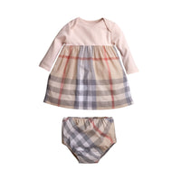 Robe à touches de check - Ice Pink