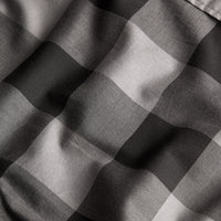 Chemise en coton à manches courtes avec motif check - Charcoal