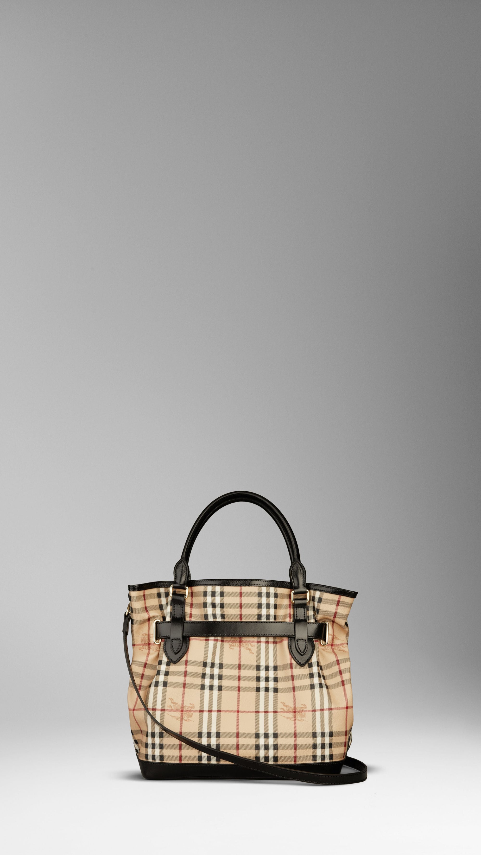 Sac tote medium en Haymarket Check - Black