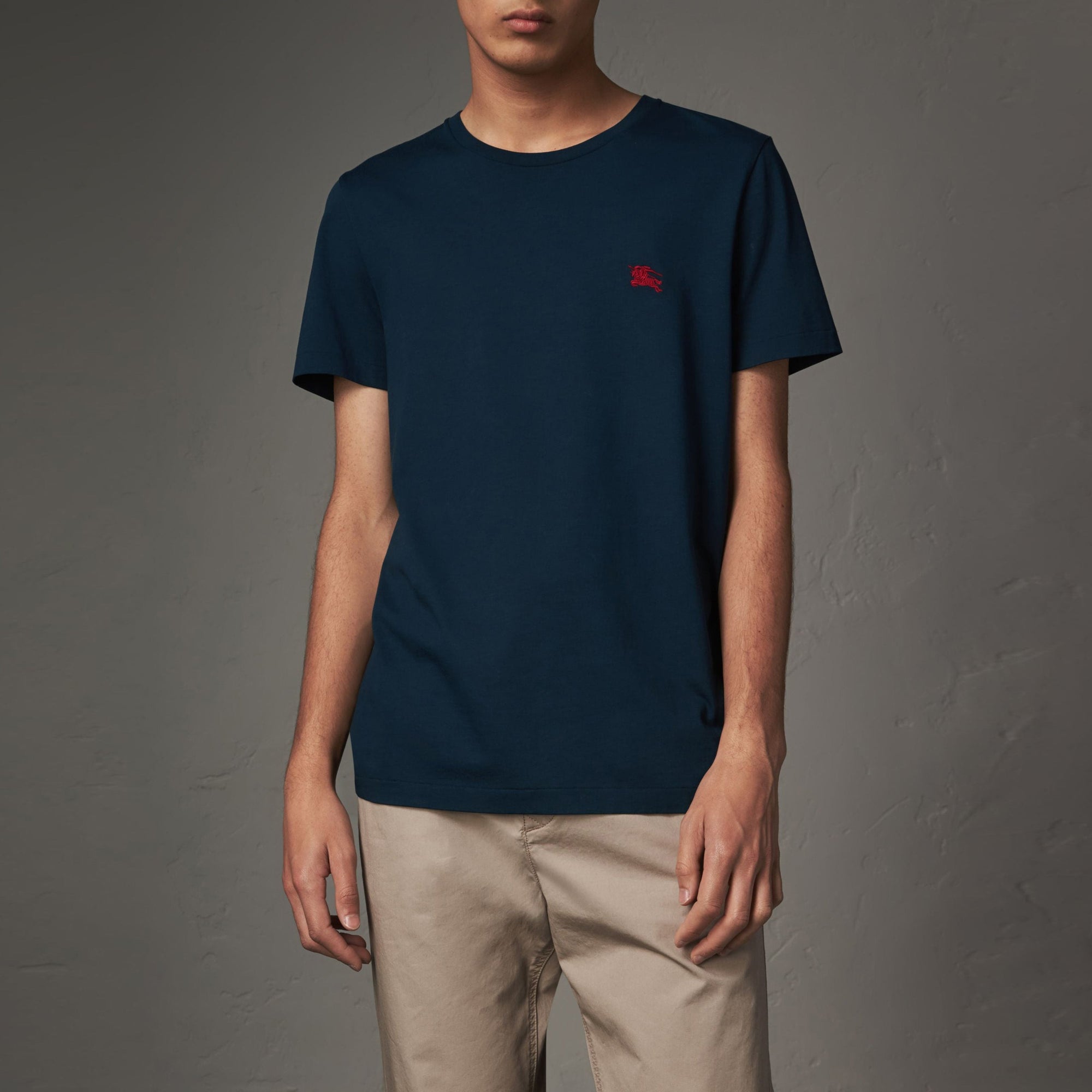 T-shirt en jersey de coton - Navy