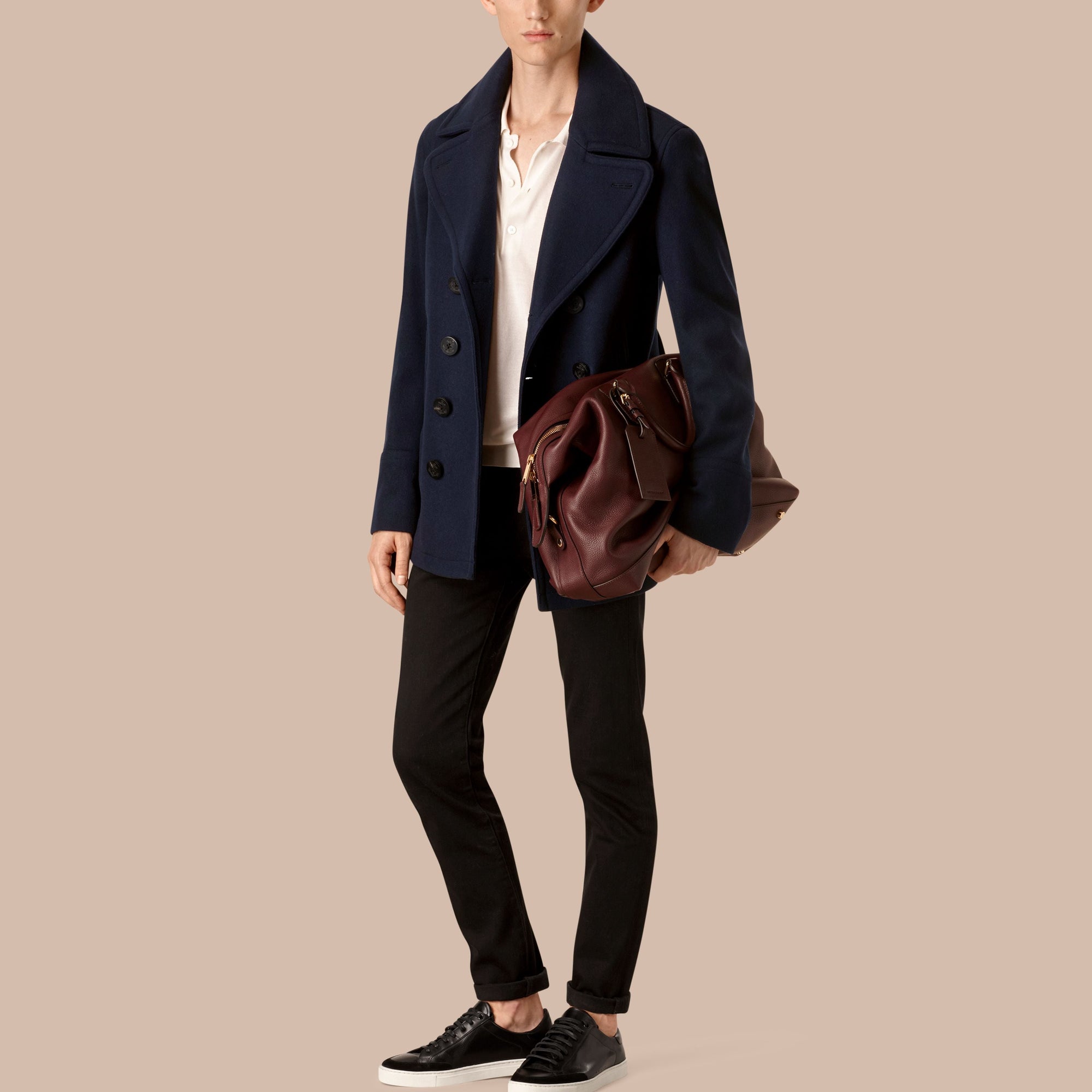 Caban en laine et cachemire - Navy
