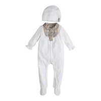 Set cadeau deux pièces pour bébé en coton - White