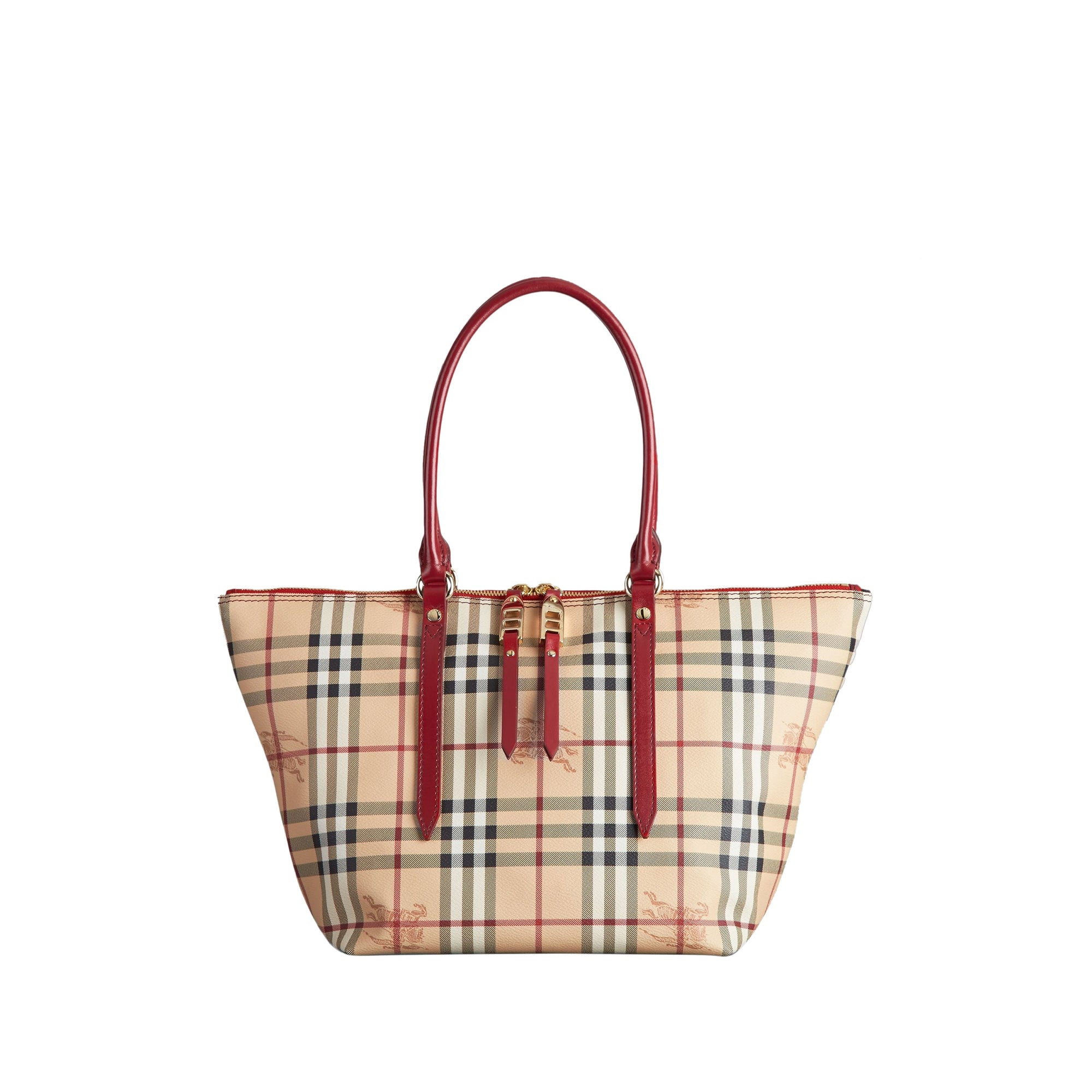Petit sac tote en Haymarket Check - Military Red