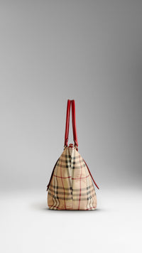 Petit sac tote en Haymarket Check - Military Red