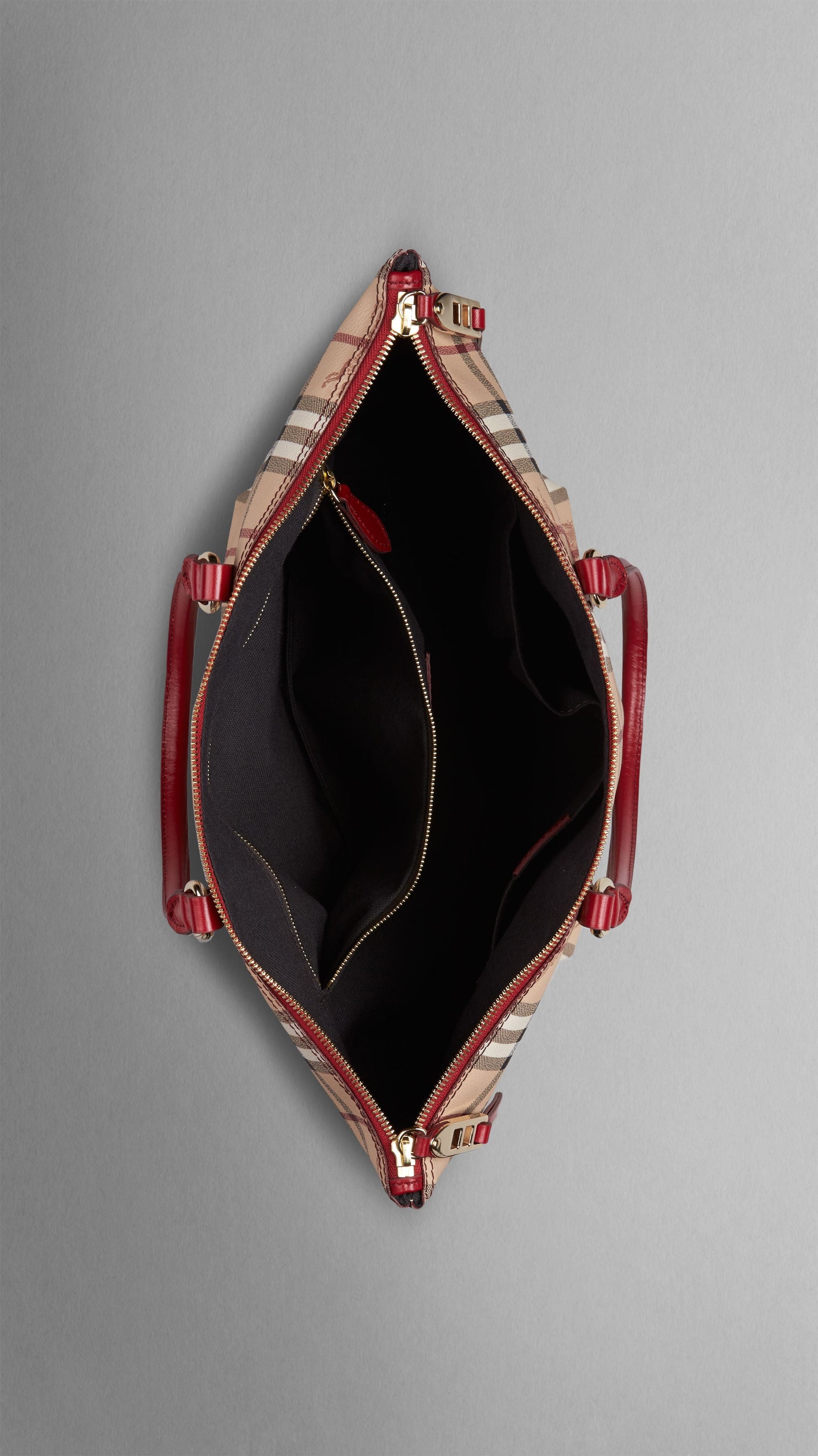 Petit sac tote en Haymarket Check - Military Red