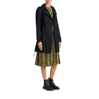 The Sandringham Trench mi-long - Black