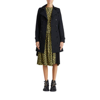 The Sandringham Trench mi-long - Black
