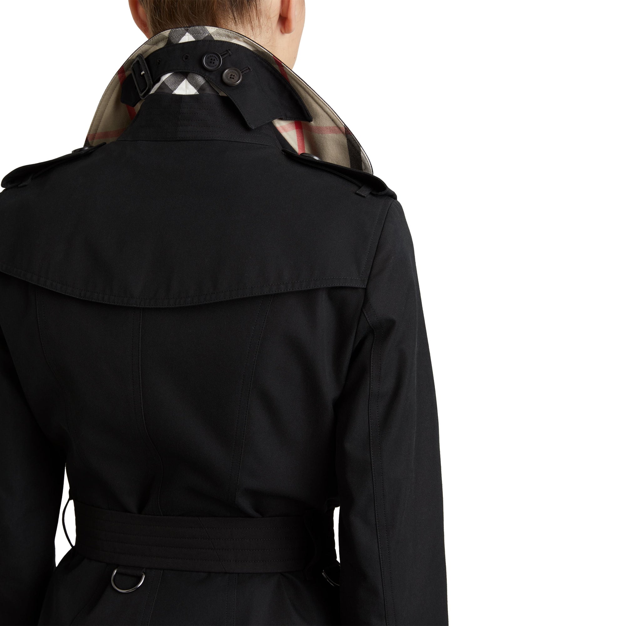 The Sandringham Trench mi-long - Black