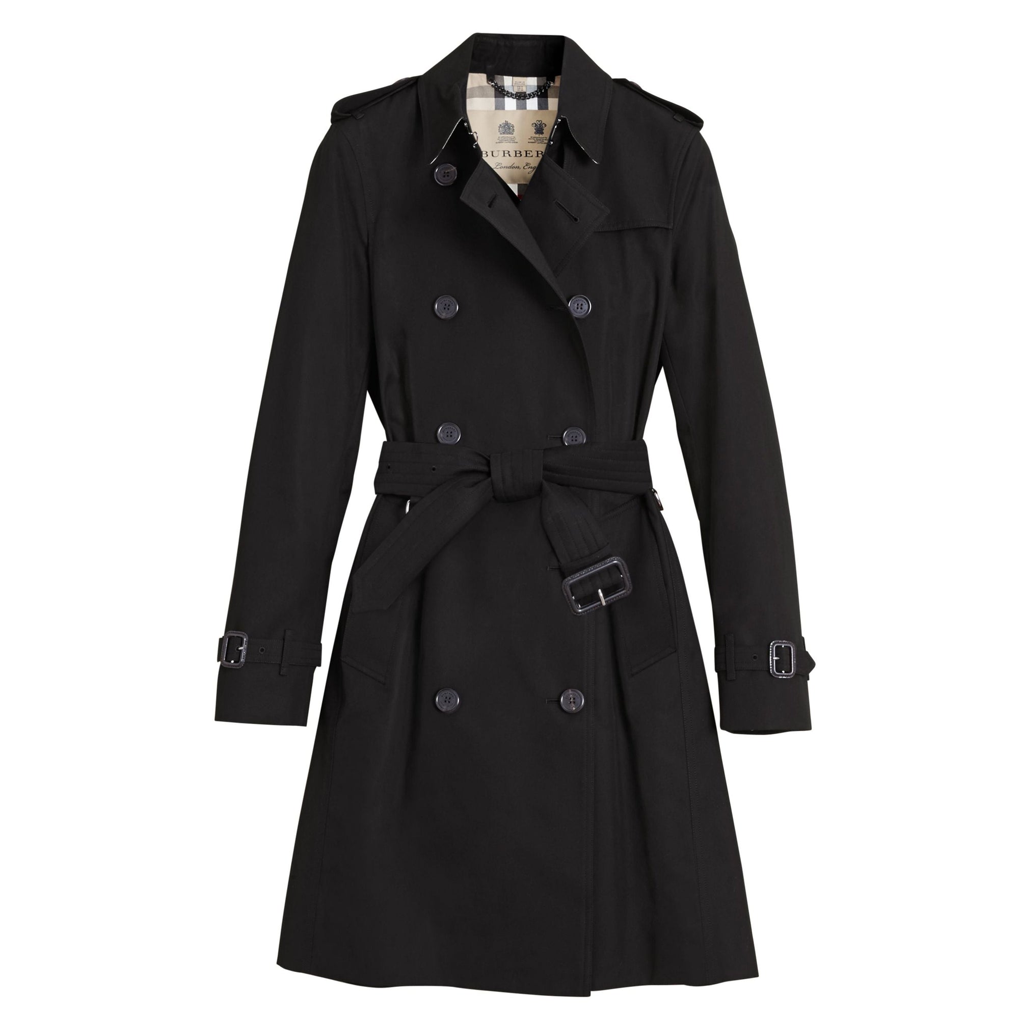The Kensington Trench long - Black