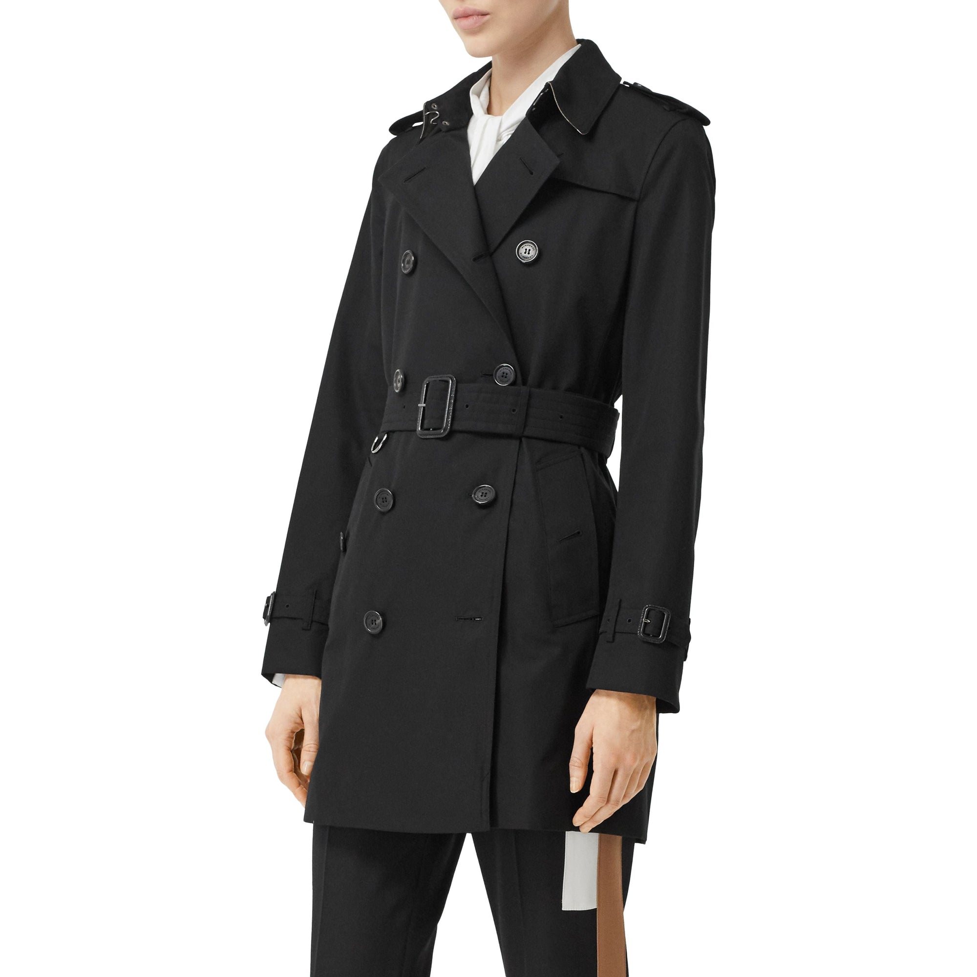 The Kensington Trench mi-long - Black