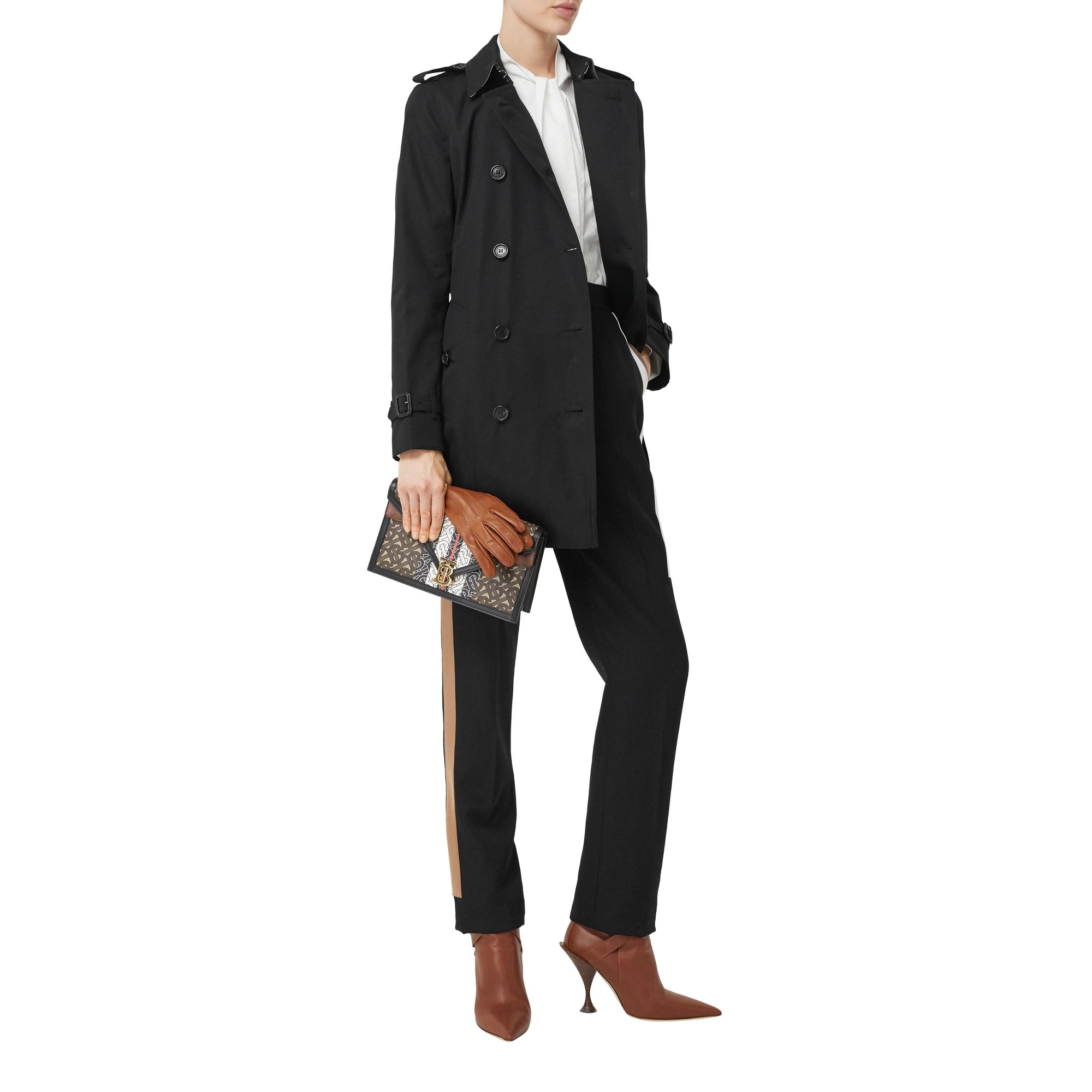 The Kensington Trench mi-long - Black