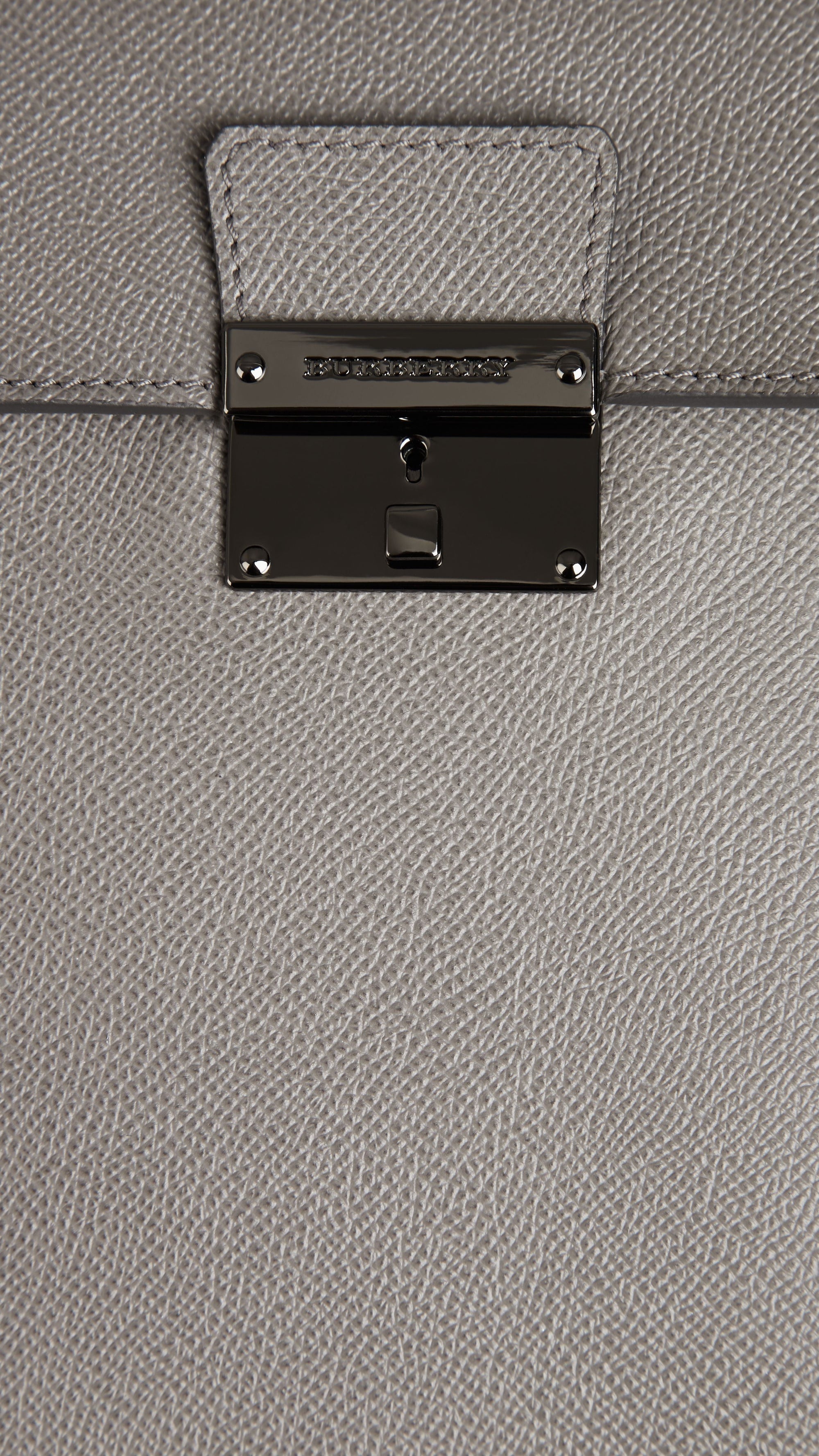 Petite sacoche à bandoulière en cuir London - Nickel