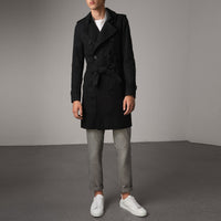 The Sandringham Trench long - Black