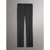 Costume de coupe moderne en laine vierge Travel Tailoring - Dark Grey Melange