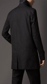 Paletot en gabardine de coton - Navy