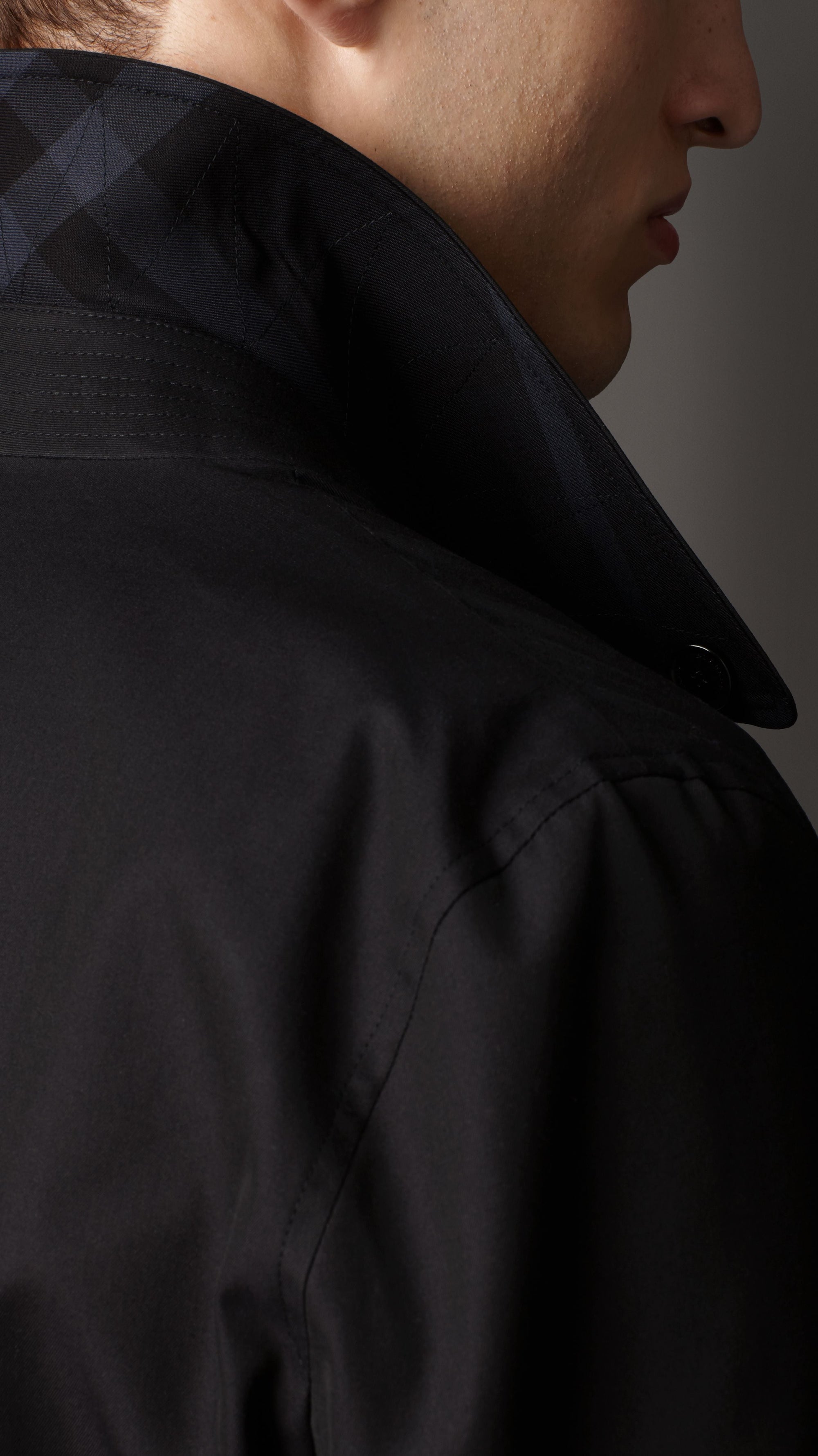 Paletot en gabardine de coton - Navy