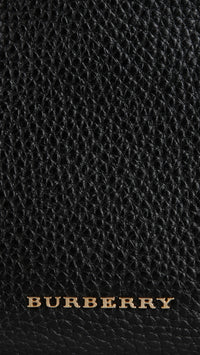 Petit clutch en cuir grainé - Black